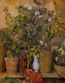 Topfpflanzen Paul Cezanne impressionistische Blumen